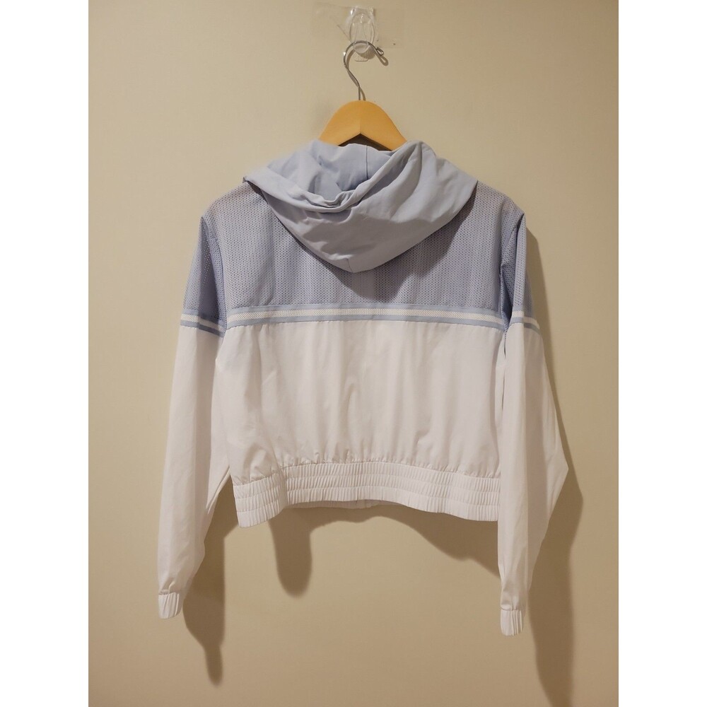 NWOT Sergio Tacchini Angelina Track Jacket Women M Xenon Blue White Mesh Tennis - Picture 6 of 8